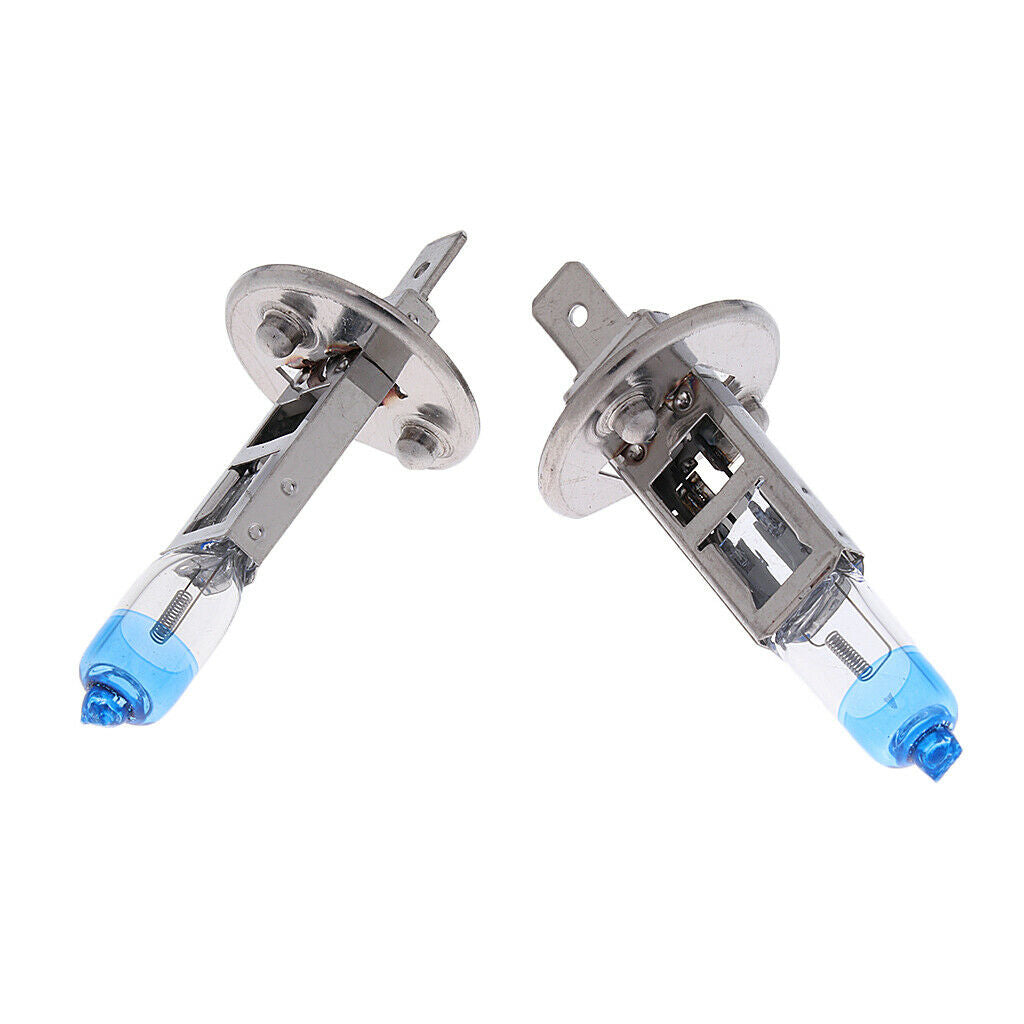 Pair 12V 55W H1 4000K Car Headlight Bulbs Halogen Lamp Daytime Driving