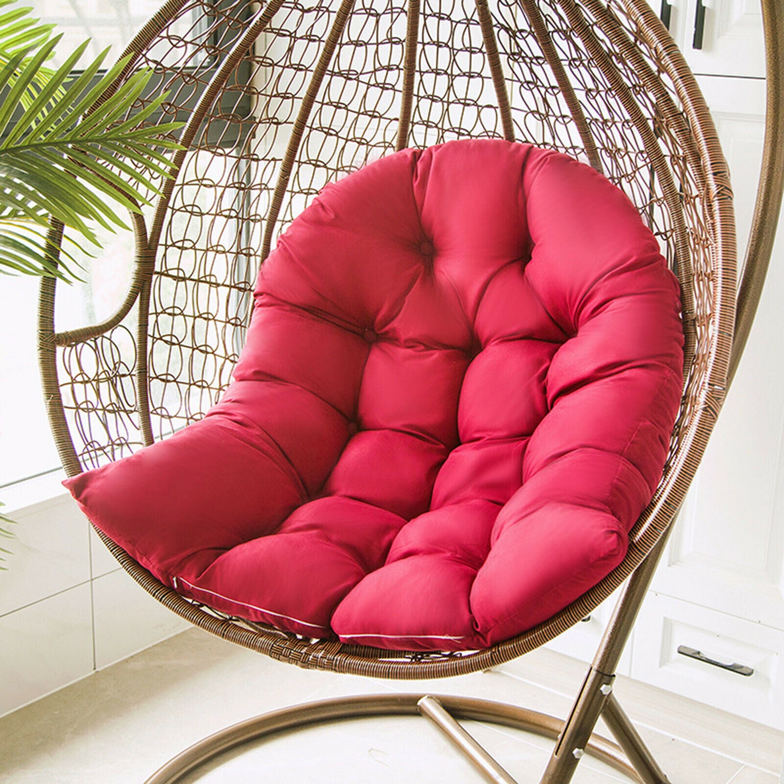Seat Cushion Swing Cushions Hanging Swing Chair Office Chair Removable. Wine Red