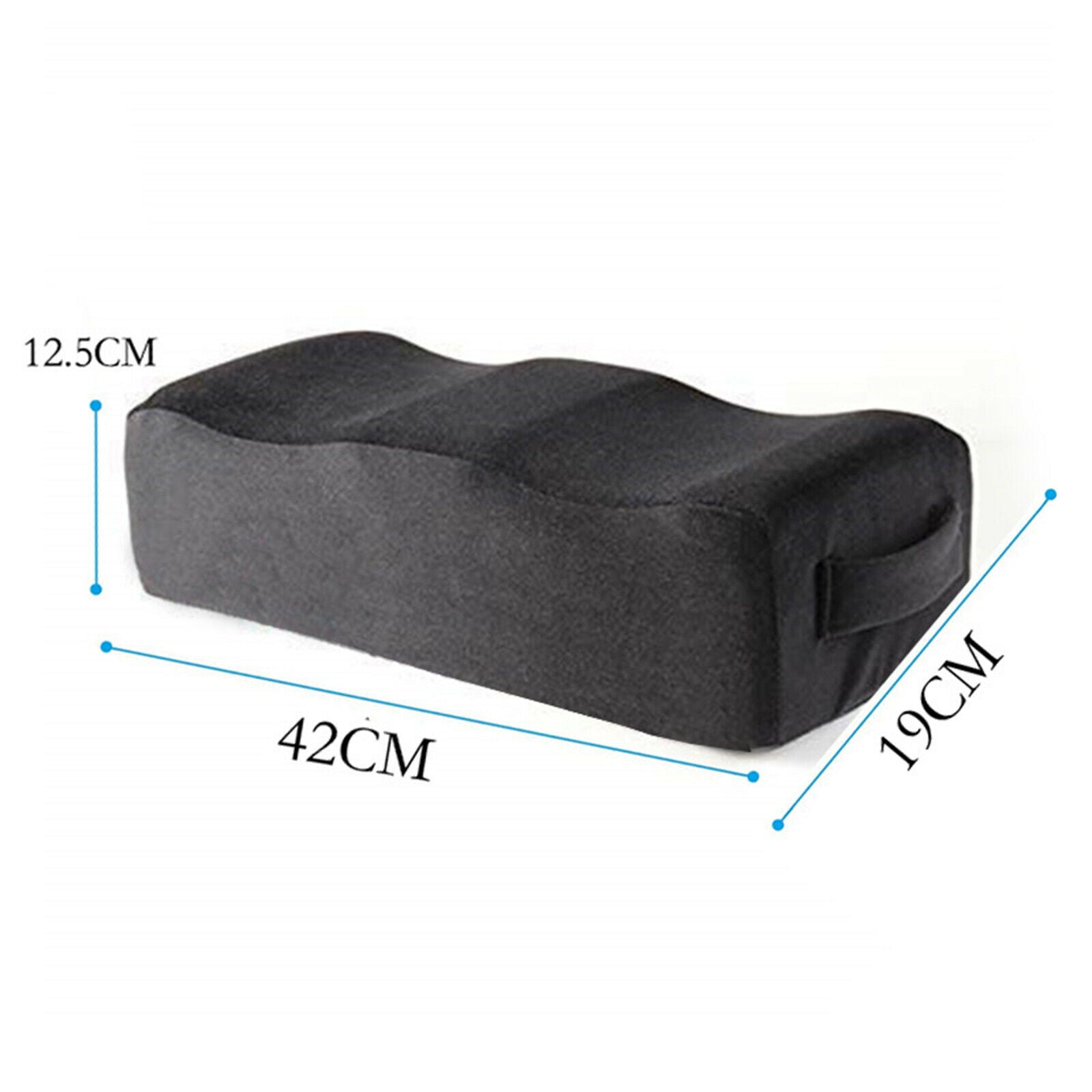 Buff Lift Cushion BBL Recovery Long Sitting Back Support Seat Cushion Black