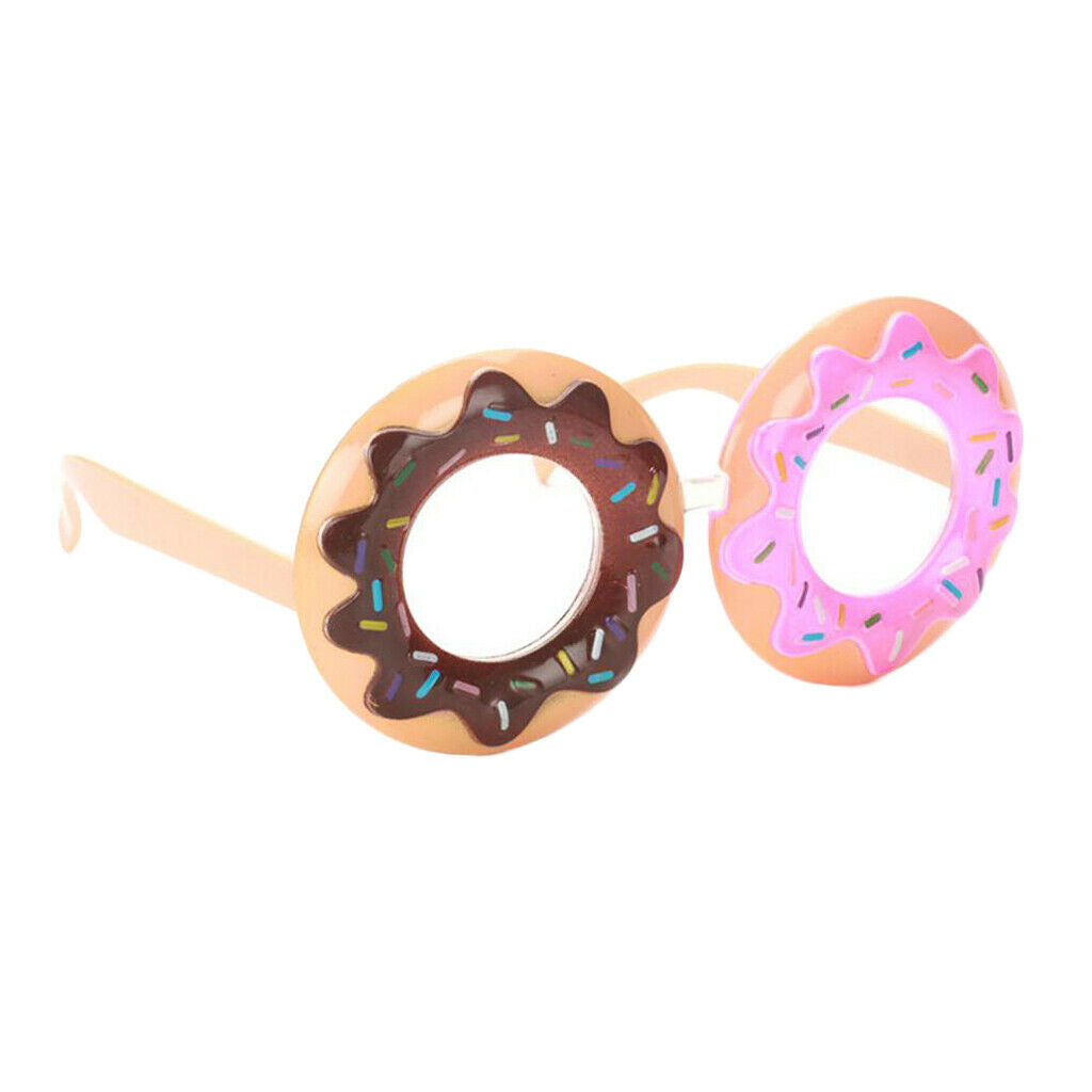 Novelty Party Sunglasses Funny Doughnut Frame Glasses Costumes Photo Props