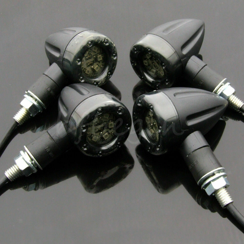 4pcs LED Turn Signal Indicator Light - Motorcycle Accessories Blinker Lamp