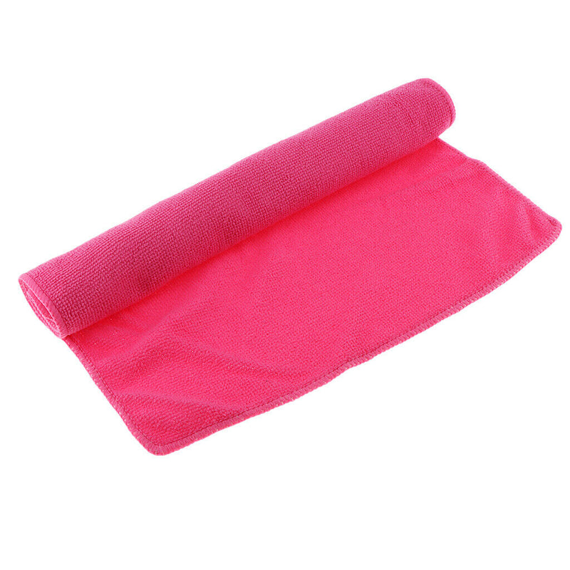 All-Purpose Microfiber Cleaning Cloth Towel, Highly Absorbent, LINT-Free, RED,