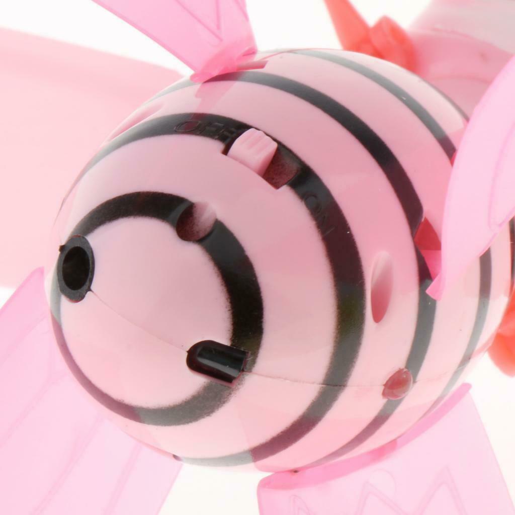 Pink Flying Mini Bee Remote Control Toys Electronic Infrared Induction Aircraft