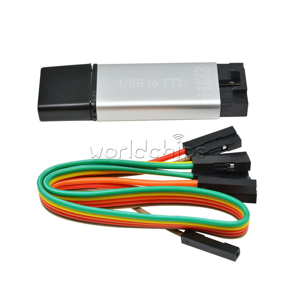 3.3V/5V USB 2.0 to TTL UART 5Pin Converter Module CP2102 STC PRGMR +Metal Case