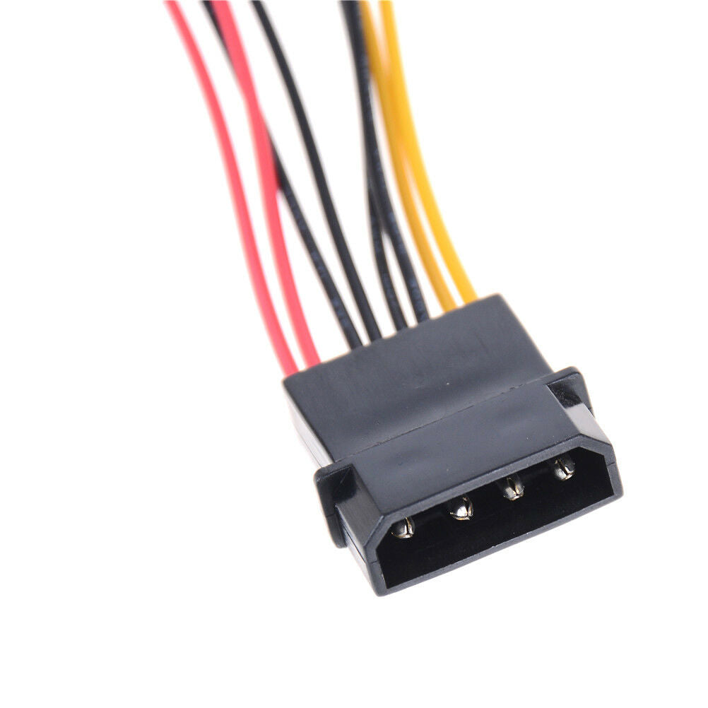 IDE 4-Pin To 4X 3-Pin TX3 Case Cooling Fan Power Adapter Converter CableDD