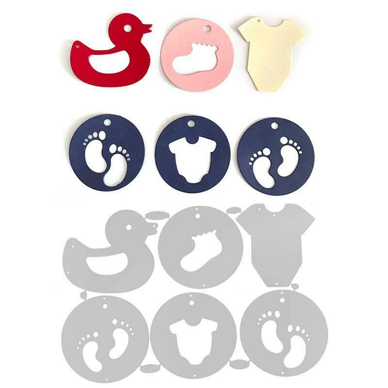 Baby Tags Metal Cutting Dies Stencil Scrapbooking DIY Album Stamp Paper Emboss