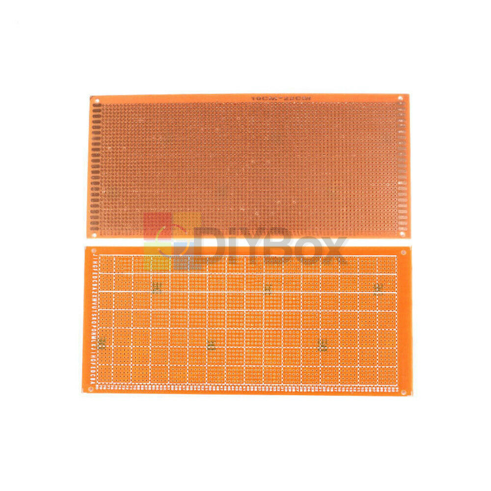 5PCS 10x22cm Soldering Prototype Copper PCB Board Single Side Universal 2.54mm