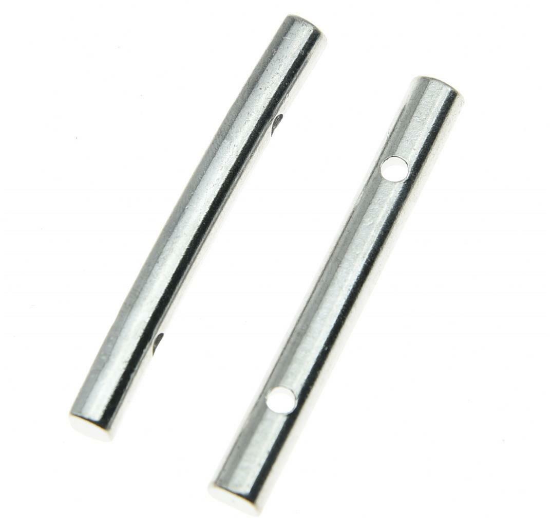 2x 44.5mm Chrome Electric Guitar String Retainer Bar for Floyd Rose Guitar