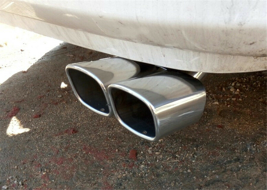 2.4"Stainless Steel 1to2 Twin Double Dual Straight Pipe Exhaust pipe Muffler tip