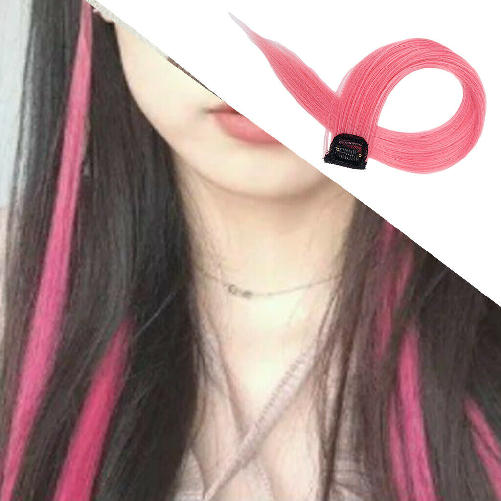 Natural Colorful Hair Piece Synthetic Fiber Soft Hair Dyeing Kids Set I