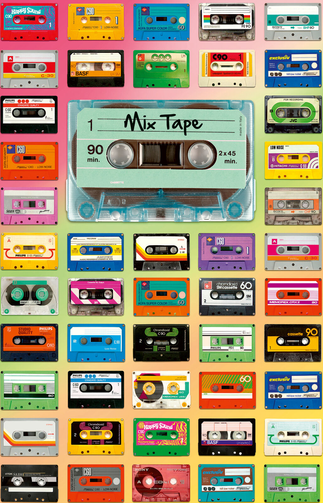 12962 Ravensburger Mix Tape Jigsaw Puzzle includes 200 Pieces Age 14 Years+