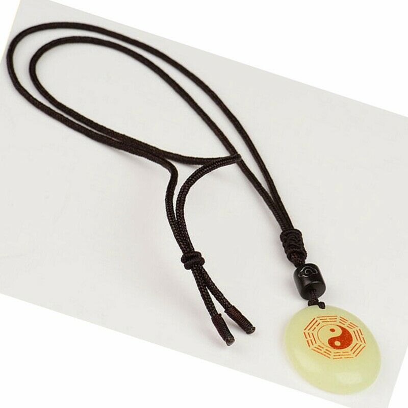 Chinese Yin Yang Sign Necklace In The Dark Luminous Stone Pendant Adjustable New