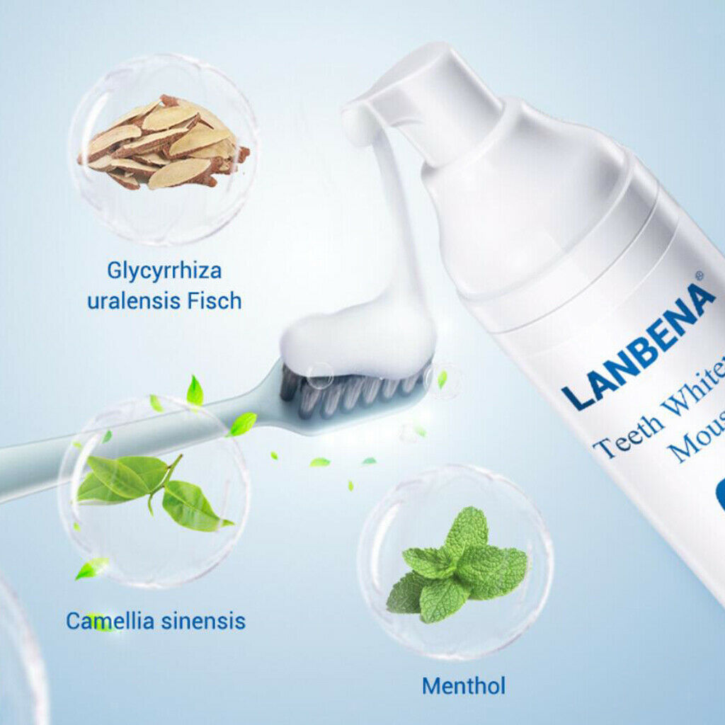 Teeth Whitening Foam Remove Stains Teeth Cleaning Oral Hygiene Dental Tool