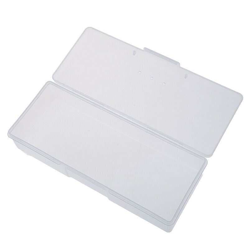 Clear Plastic Storage Box Jewelry'Craft Nail Beads Container Organizer Cas.l8