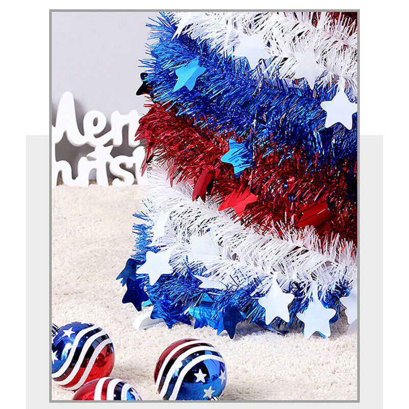 150cm Independence Day Flag Color Matching Retractable Tree Family Decoration