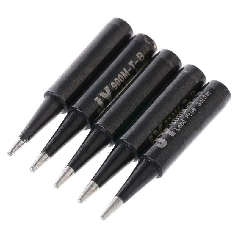 5 Pcs Lead Free Soldering Solder Iron Tips 900M-T-B For Hakko Saike 936
