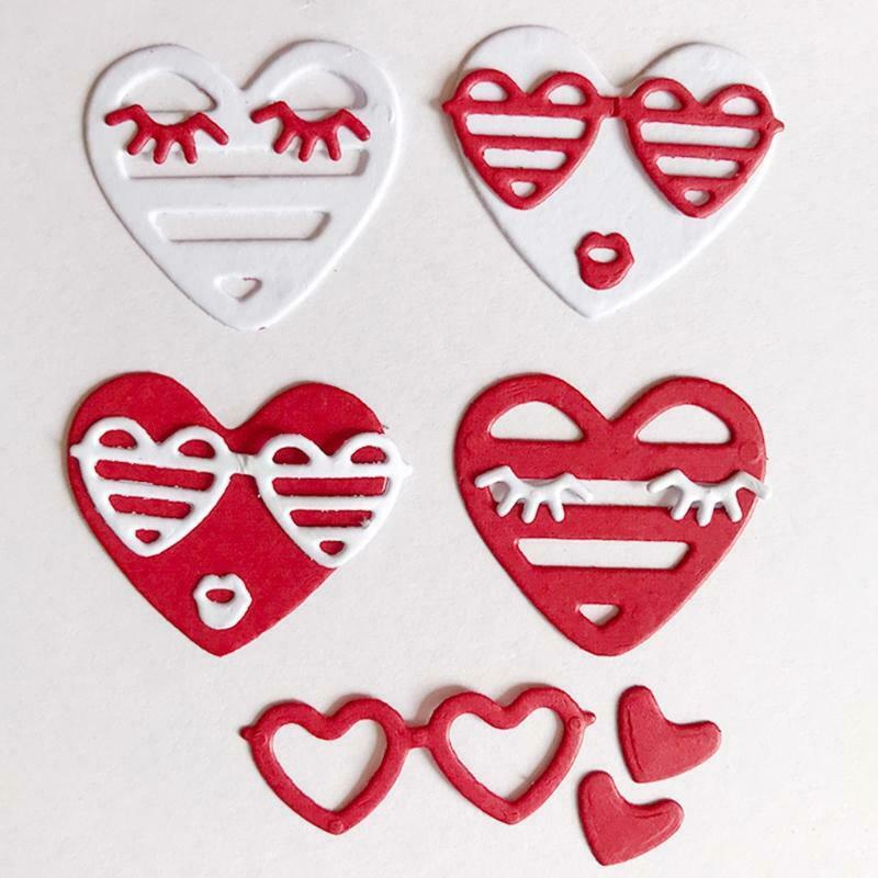 Love Eye Lashes Carbon Steel Cutting Dies DIY Scrapbooking Photo Album Embossing