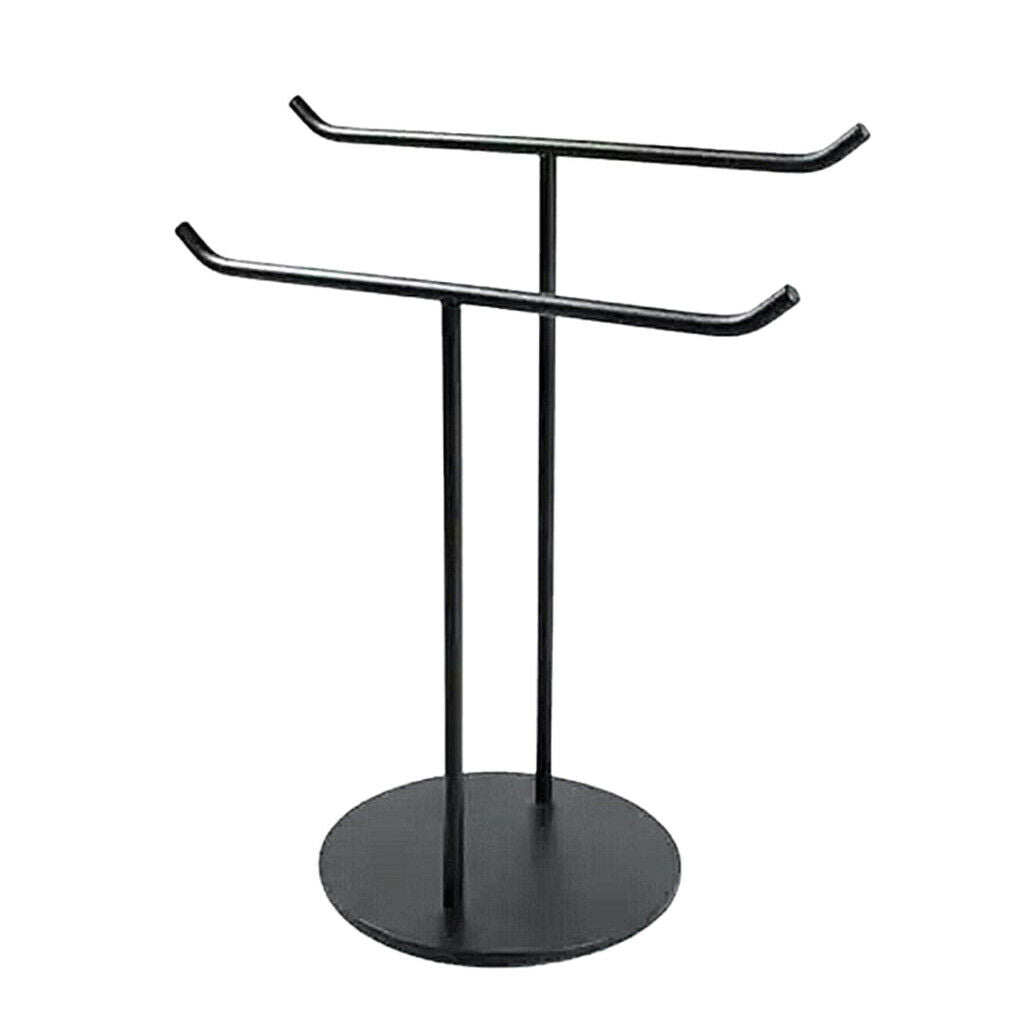 Double Stand Display Stand Scarves Necklace Handbag Metal Shelf
