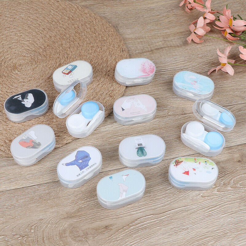 Contact Lens Storage Box Remover Inserter Tweezer Storage Cleaner Eyes Ca.l8