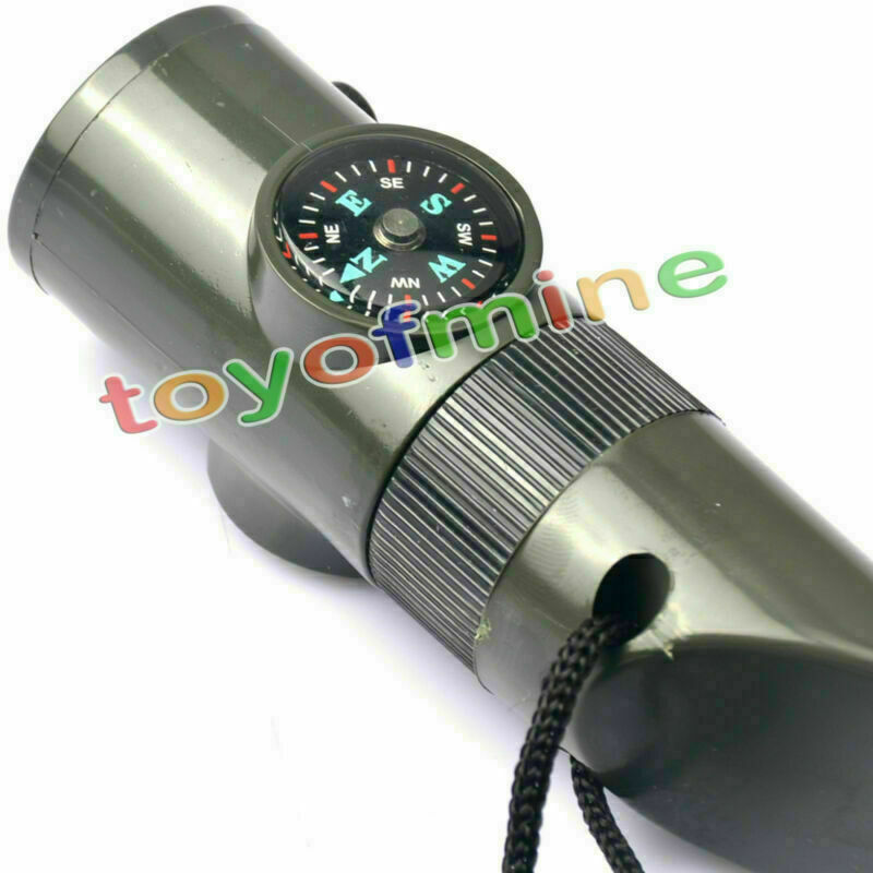 Multi-function Survival Whistle Torch Life Saving Tool Outdoor Camping Hiking