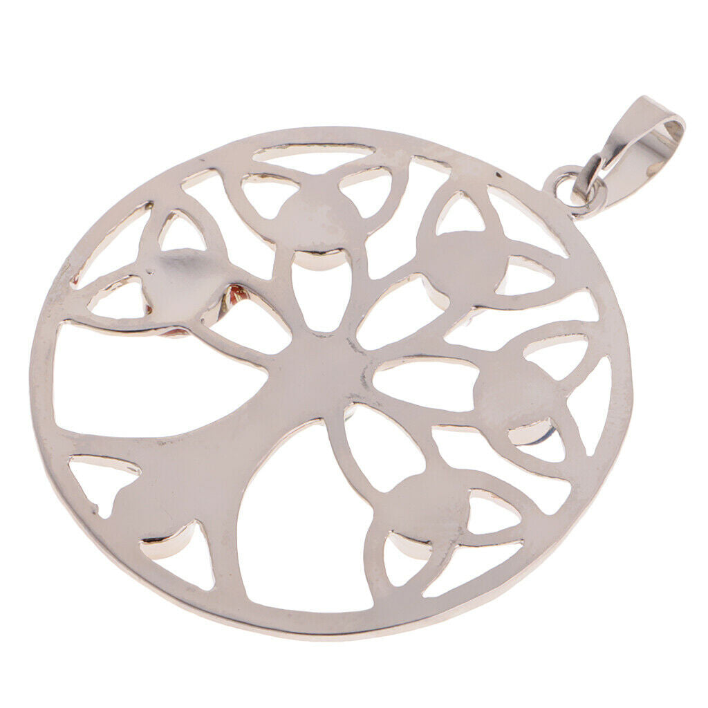 Fashion Women Men's Multi-color Gemstones Tree of Life Charm Pendant Jewelry