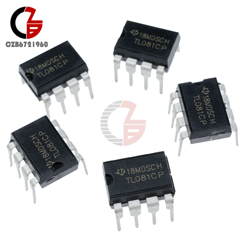 10PCS TL081 TL081CP TI IC JFET Input Operational Amplifiers DIP-8