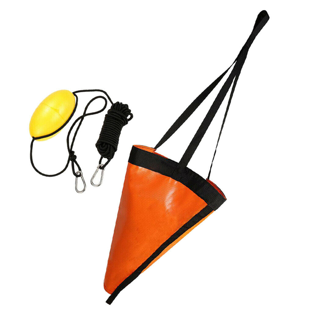 Small Sea Anchor Drogue Drift Brake + 24inches Rope for 21ft / 6.2m boat