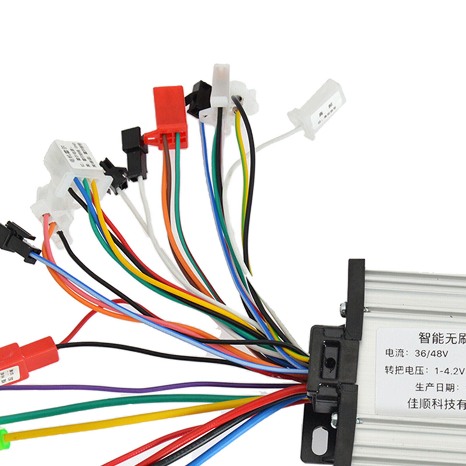 Electric Bicycle Controller 36V/48V 350W E-Bike DC Motor Control Box Speed