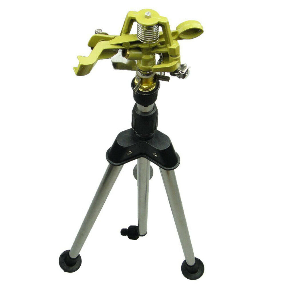 Adjustable Watering Tripod Irrigation Sprinkler Yard Lawn Garden Water Equipment