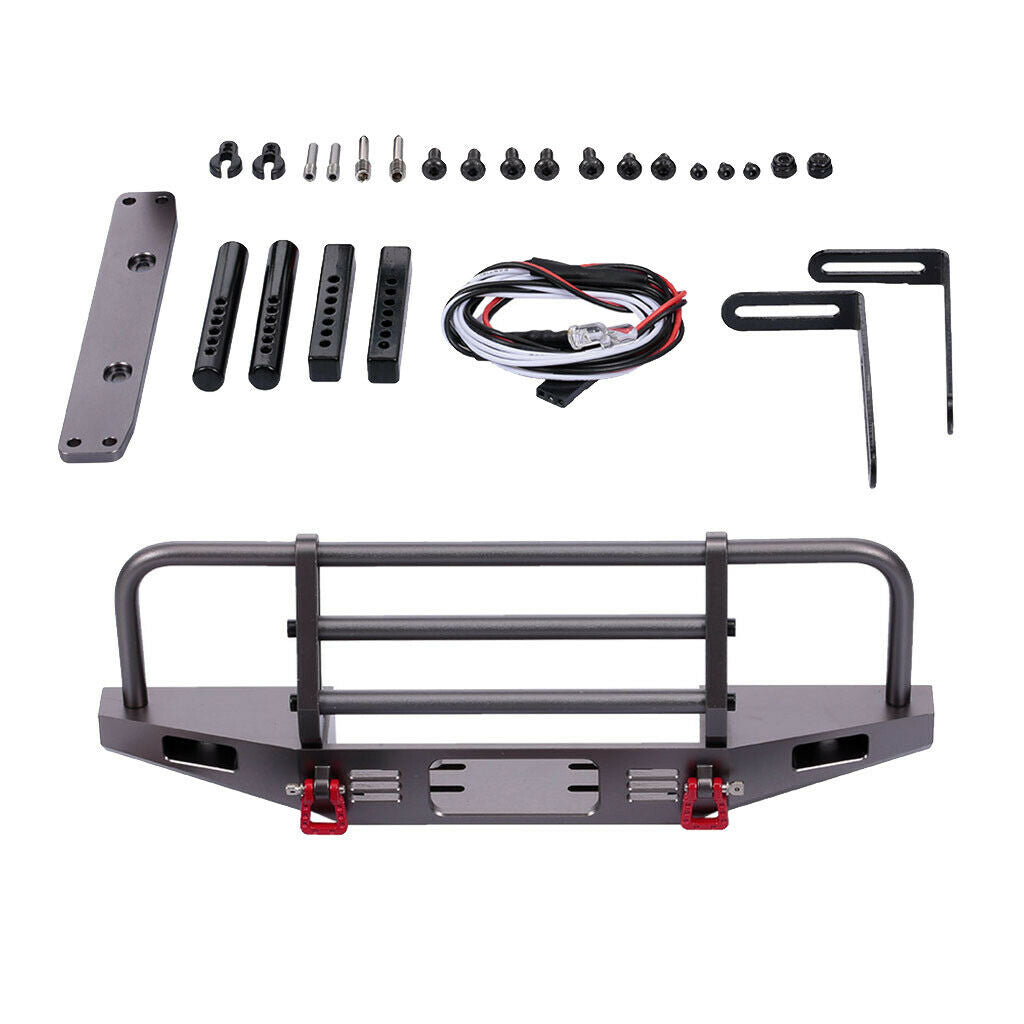 RC Car Metal Front Bumper Rock Crawler Car Accessory for TRX4 Axial Scx10