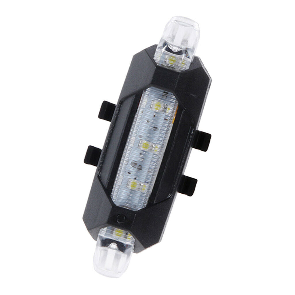 2x Bike LED Rear Light Cycling Portable USB Rechargeable 4 Mode Multicolor