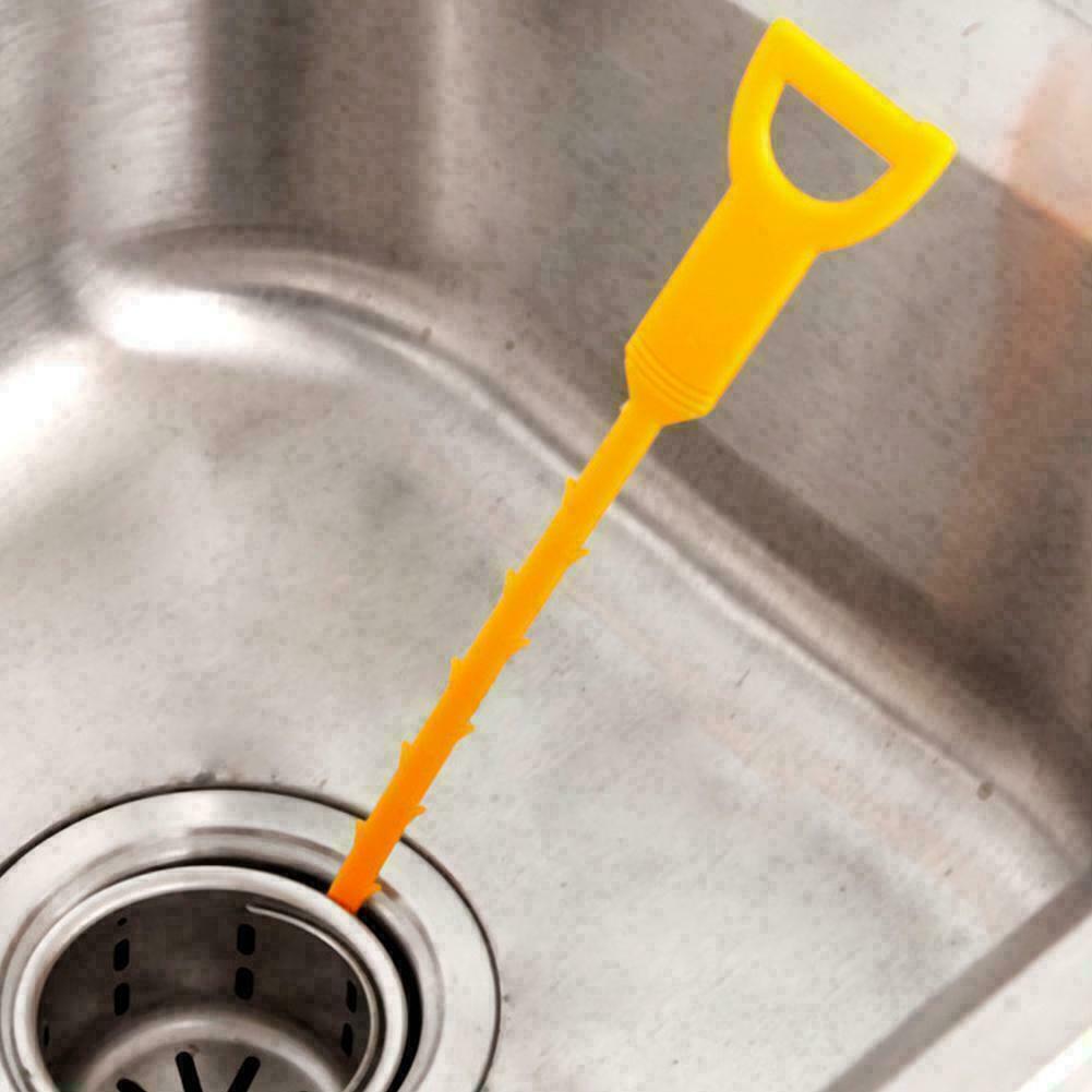 1xSewer Cleaning Brush Home Toilet Sink Tub Bendable C8B8 DIY Pipe Hair