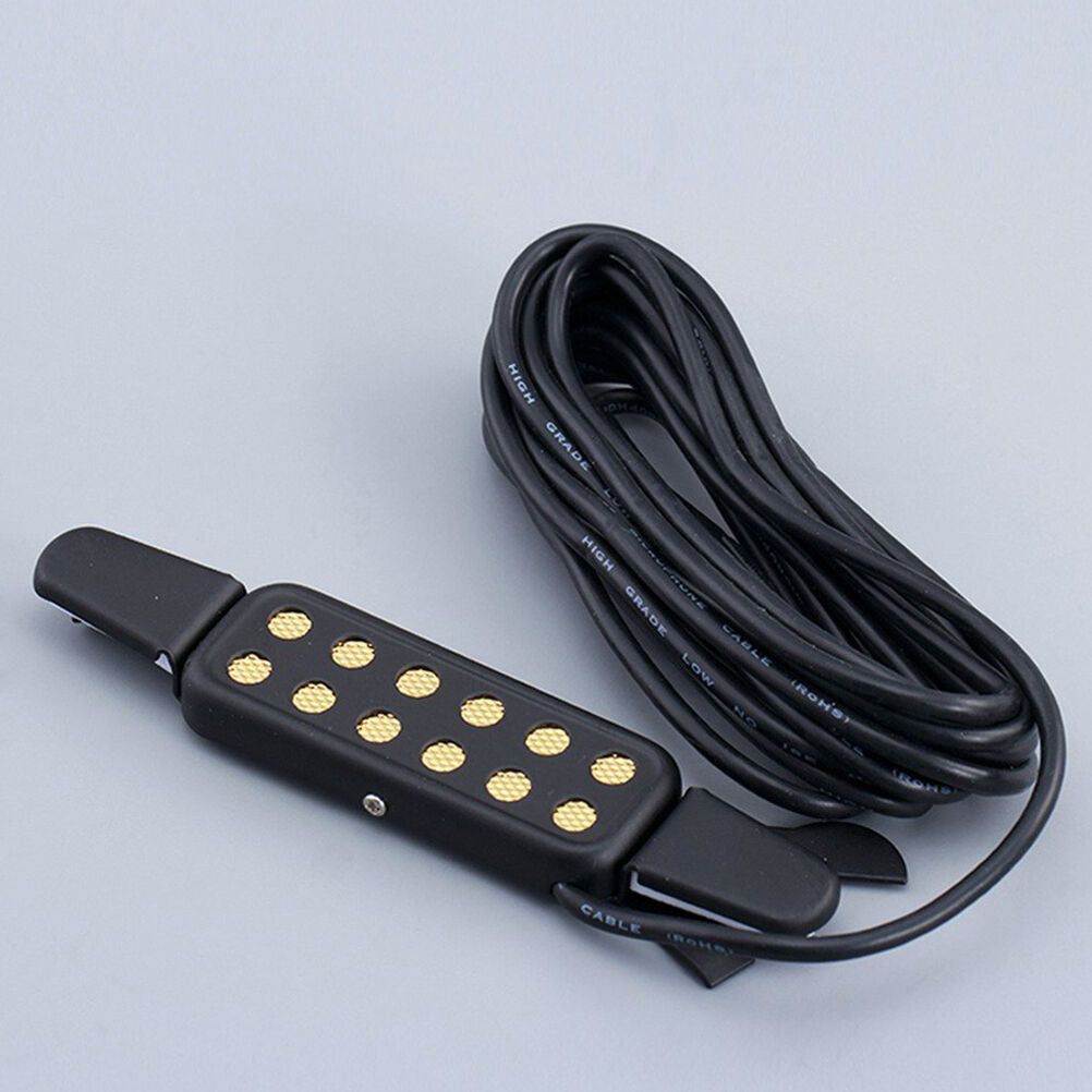 12Hole Sound Pickup Microphone Wire Amplifier Speaker for Acoustic Guitar JRADD