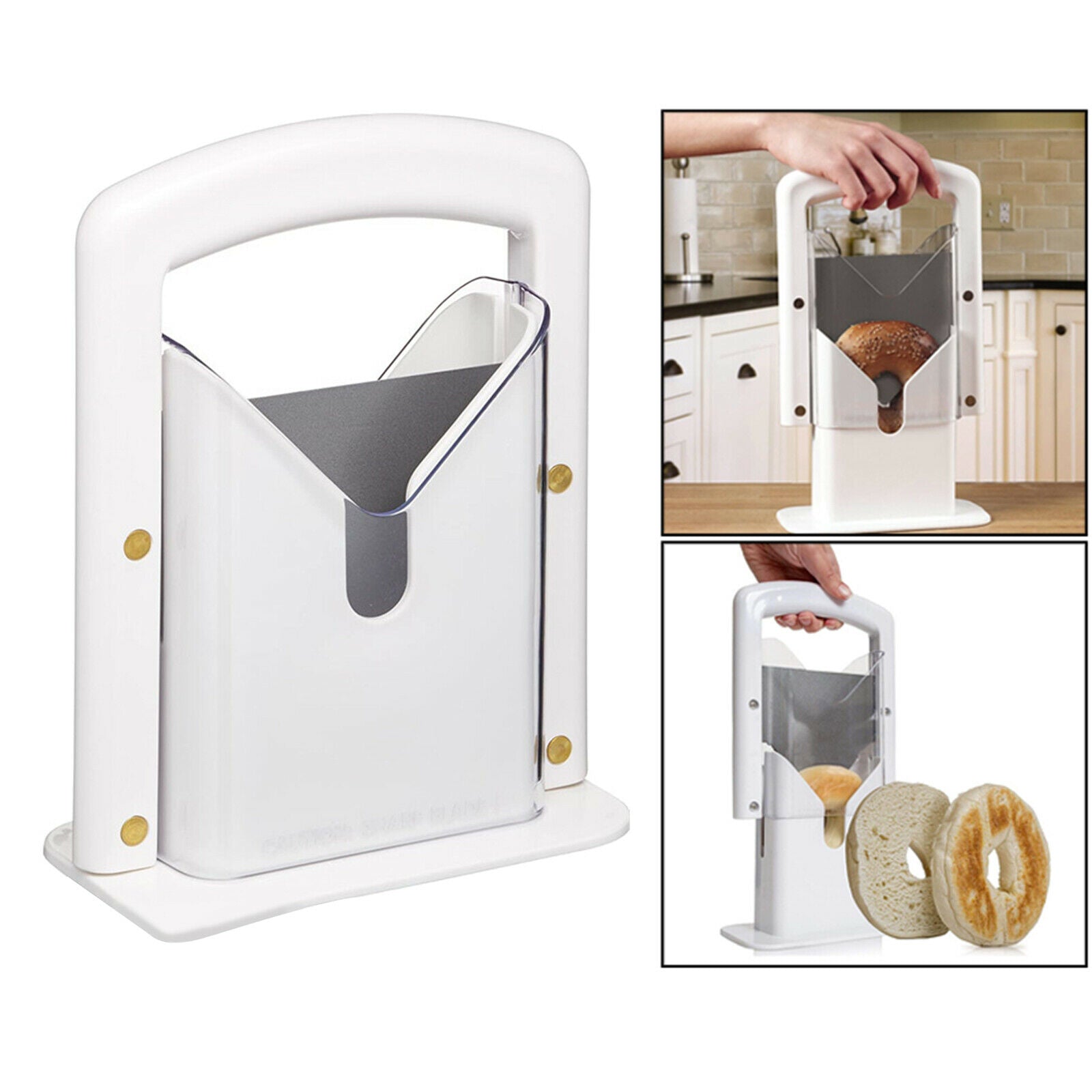 1pc Bagel Guillotine Slicer Cutter for Bagels Muffins Rolls Baking Tools