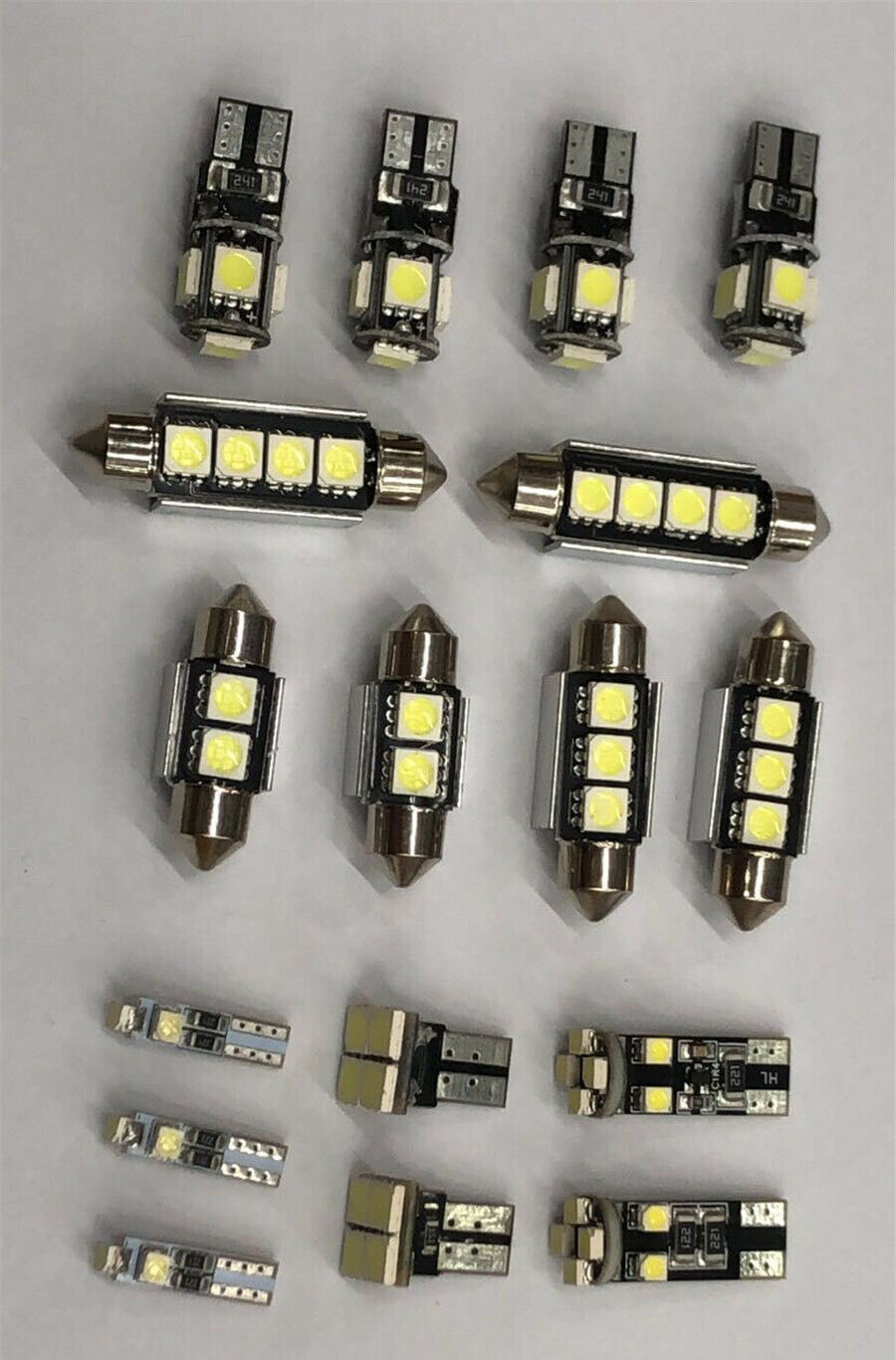 17x White LED Exterior & Interior Light Maps Light Kit For Car SUV Truck DC 12V