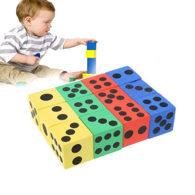 6pcs Math Toys Giant EVA Foam Dice Kid Educational Toys Party Game Dice Block