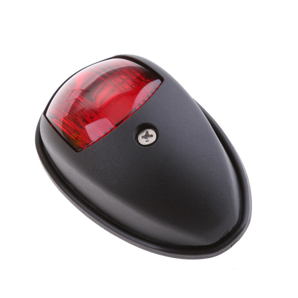 2 Piece Boat Red Green LED Navigation Lights Maritime Port Starboard Black
