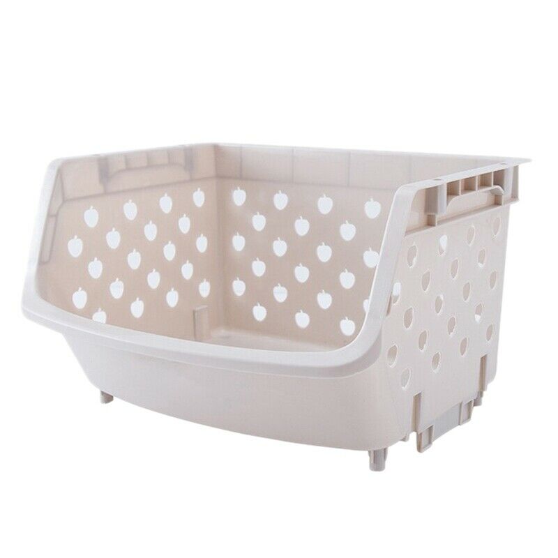 Kitchen Organizer Basket Shelf Stackable Single-Deck Fruit Vegetable Storage BL7