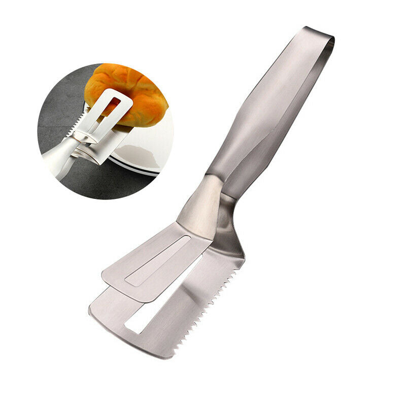 New Steak Clip Pancake Barbecue Spatula Clip Food Clip Serrated Kitchen Clip DF