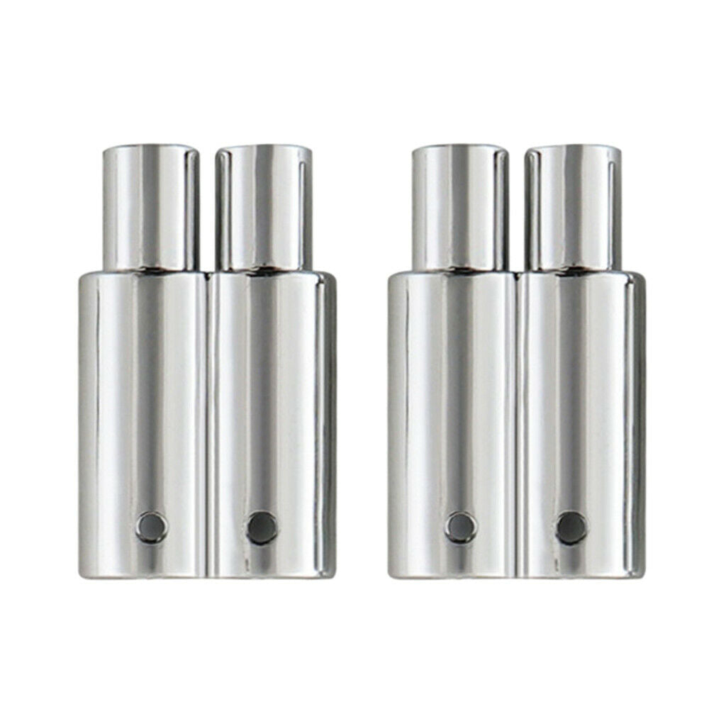 2 Pcs Durable Double Out Exhaust Pipe Set for 1/10 RC on-Road Racing  Cars