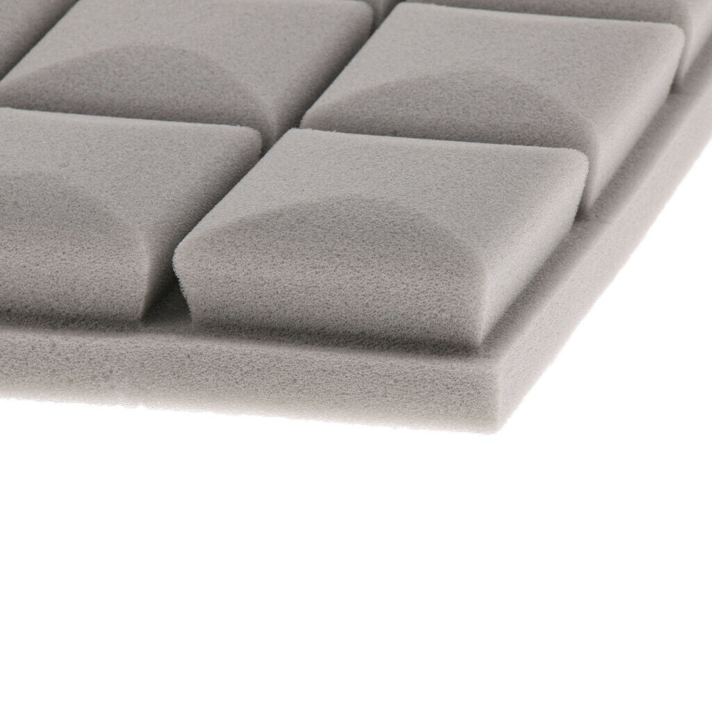 6pcs Acoustic Foam Sound Absorption Panels for Home Audio Equipment Gray