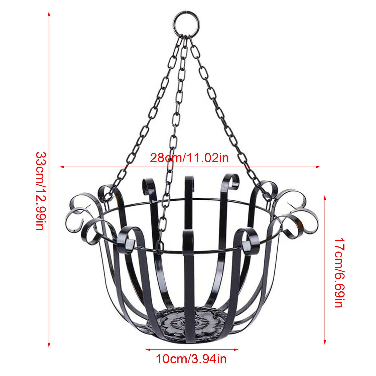 Metal Flower Pot Plant Support Hanger Flower Rack Holder Basket Garden Decor New