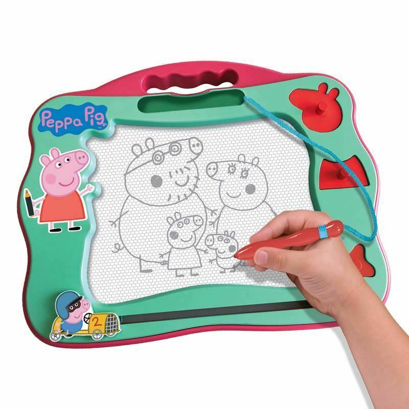 07218 Peppa Pig Travel Magnatic Scribbler Drawing Board with Stamps & Pen Age 3+