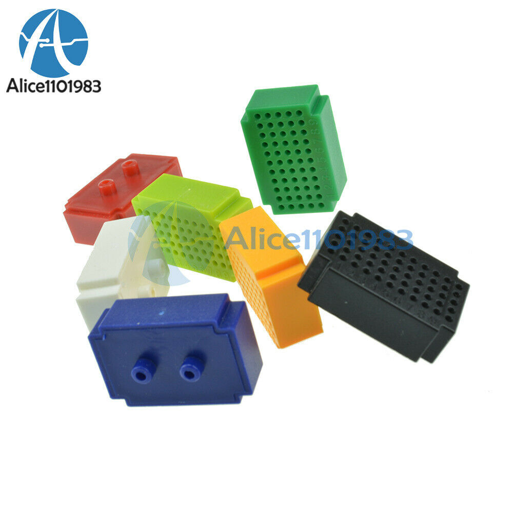7PCS Mini 55 Points Breadboard Solderless Prototype Tie-point For Arduino
