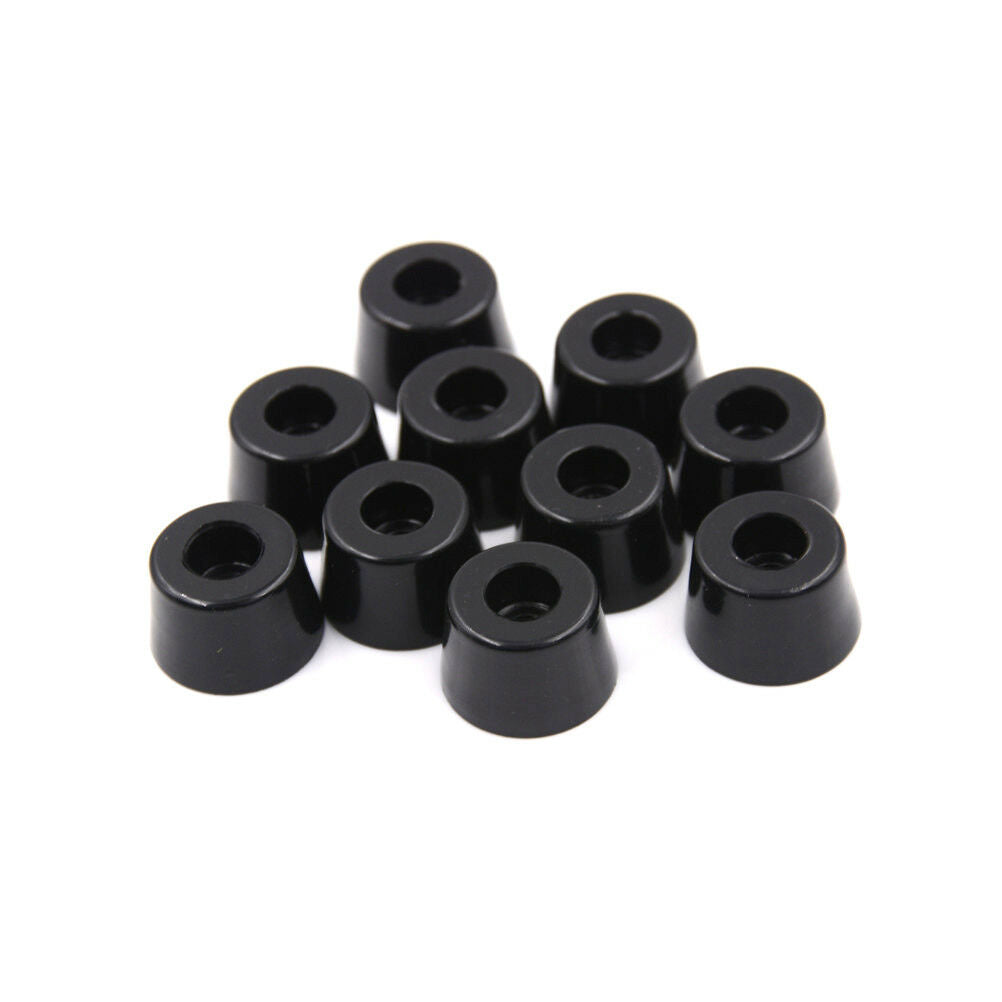 10 Pcs 21mm x 15mm Black Conical Recessed Rubber Feet Bumpers Pad.l8