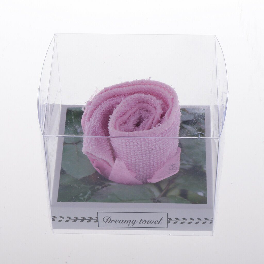Rose Flower Towel Washcloths Wedding Birthday Gift Thank You Guest Favor