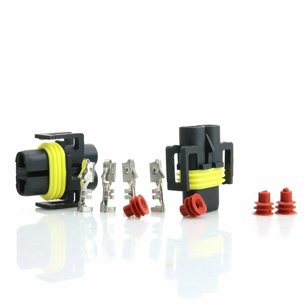 2X H8 H9 H11 HID Bulb Connector Female Socket Plug fit Xenon HID H27 880 881