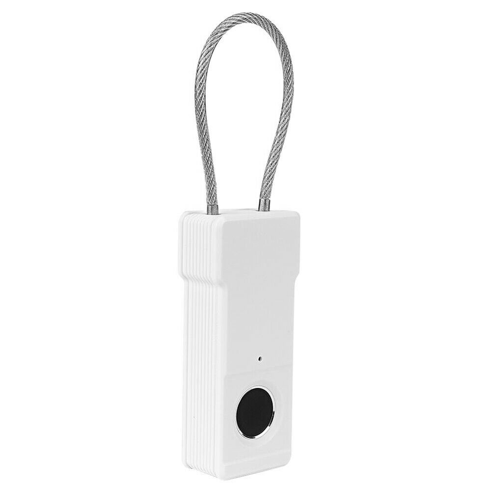 Smart Fingerprint Lock Keyless Padlock Rechargeable for Door Box Bag Travel NEW