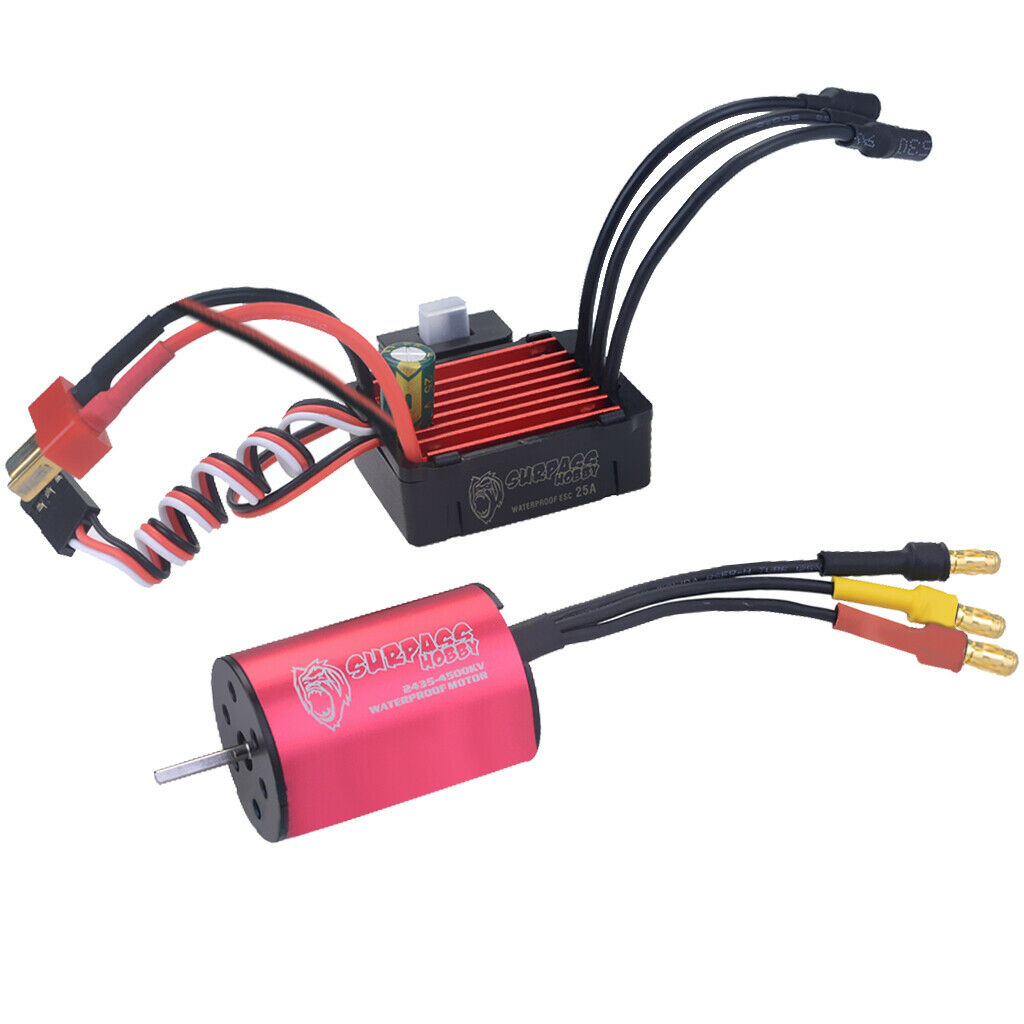 2030 4500KV Brushless Motor + 25A Speed â€‹â€‹Controller ESC for 1/24 1/18 RC