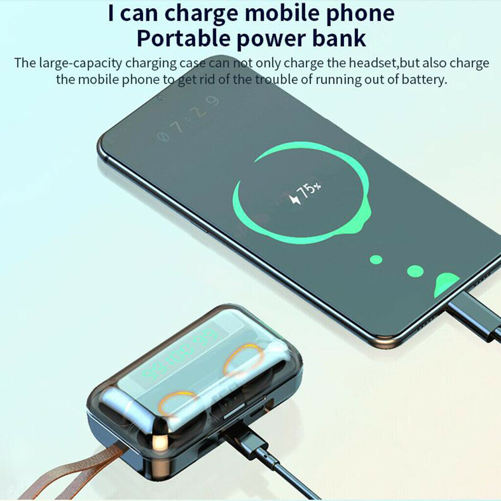 Stylish Wireless Earbud Earphones Headphones Lightweight for Running Meeting